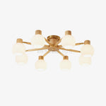 Nordic Wooden Spiral Ceiling Lamp