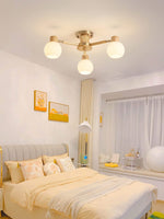 Nordic Wooden Spiral Ceiling Lamp