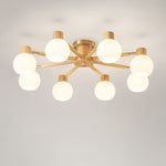 Nordic Wooden Spiral Ceiling Lamp