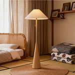 Nordic Woodgrain Floor Lamp – Modern Minimalist Standing Light for Living Room & Bedroom