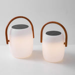 Noria Solar Outdoor Lantern – Portable LED Garden Light with Wood Handle