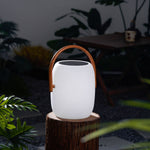 Noria Solar Outdoor Lantern – Portable LED Garden Light with Wood Handle
