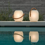 Noria Solar Outdoor Lantern – Portable LED Garden Light with Wood Handle