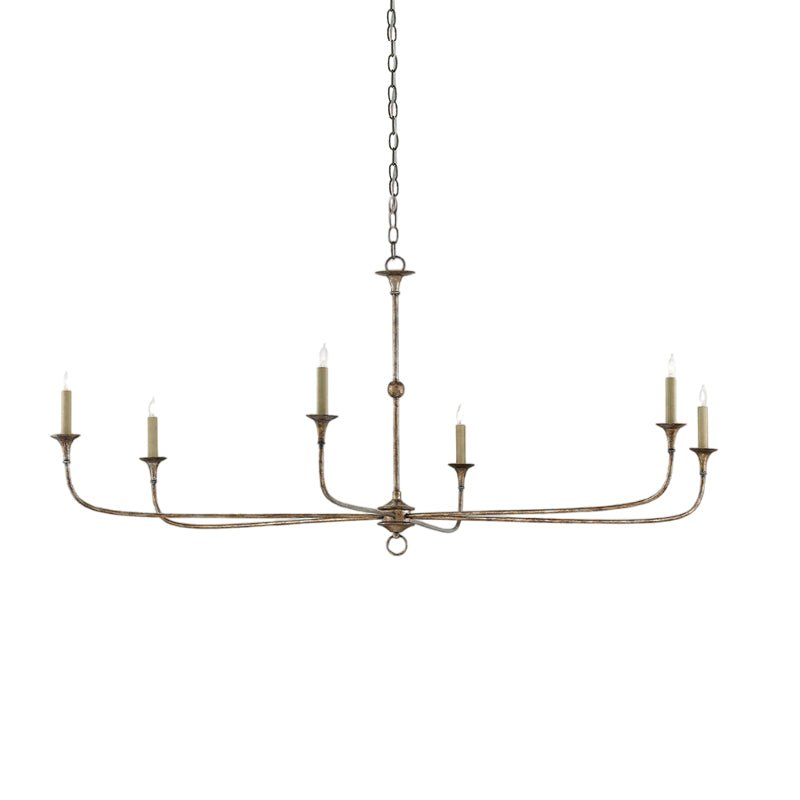 Elara Candle Chandelier – Modern Brass Candelabra Chandelier for Dining Room