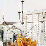 Elara Candle Chandelier – Modern Brass Candelabra Chandelier for Dining Room