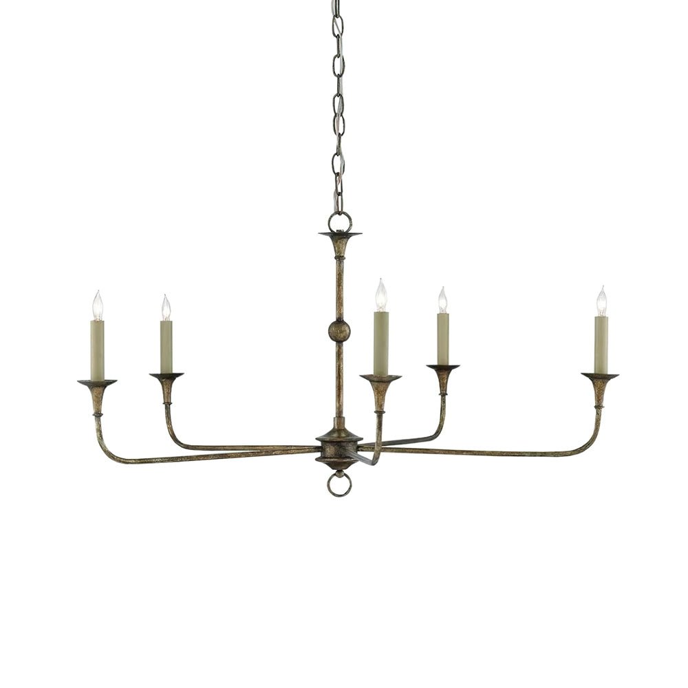 Elara Candle Chandelier – Modern Brass Candelabra Chandelier for Dining Room