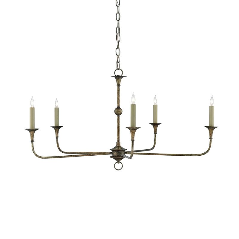 Elara Candle Chandelier – Modern Brass Candelabra Chandelier for Dining Room