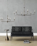 Elara Candle Chandelier – Modern Brass Candelabra Chandelier for Dining Room