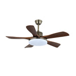 Nova Breeze Ceiling Fan Light with LED and Walnut Blades