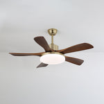 Nova Breeze Ceiling Fan Light with LED and Walnut Blades