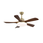 Nova Breeze Ceiling Fan Light with LED and Walnut Blades