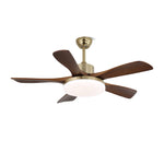 Nova Breeze Ceiling Fan Light with LED and Walnut Blades