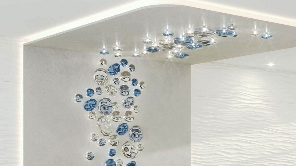 Nuggets Wall Sconce – Handblown Glass & Metal LED Wall Light