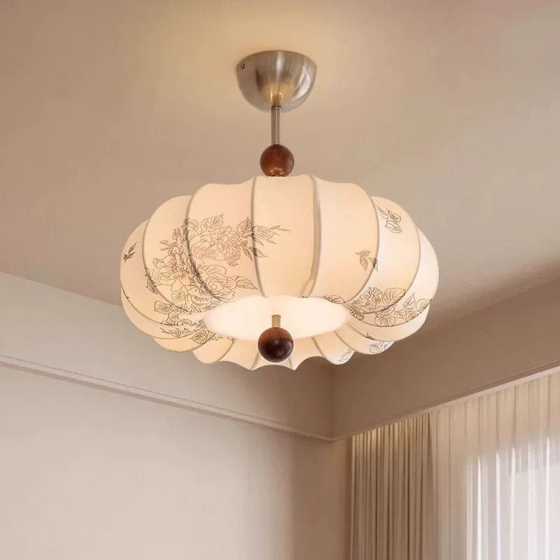 French Vintage Style Bedroom Chandelier With Fabric Patterns Antique Restaurant Chandelier