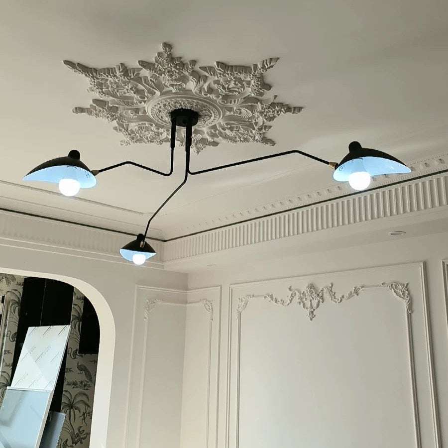 French Medieval Nordic Style Living Room Chandelier