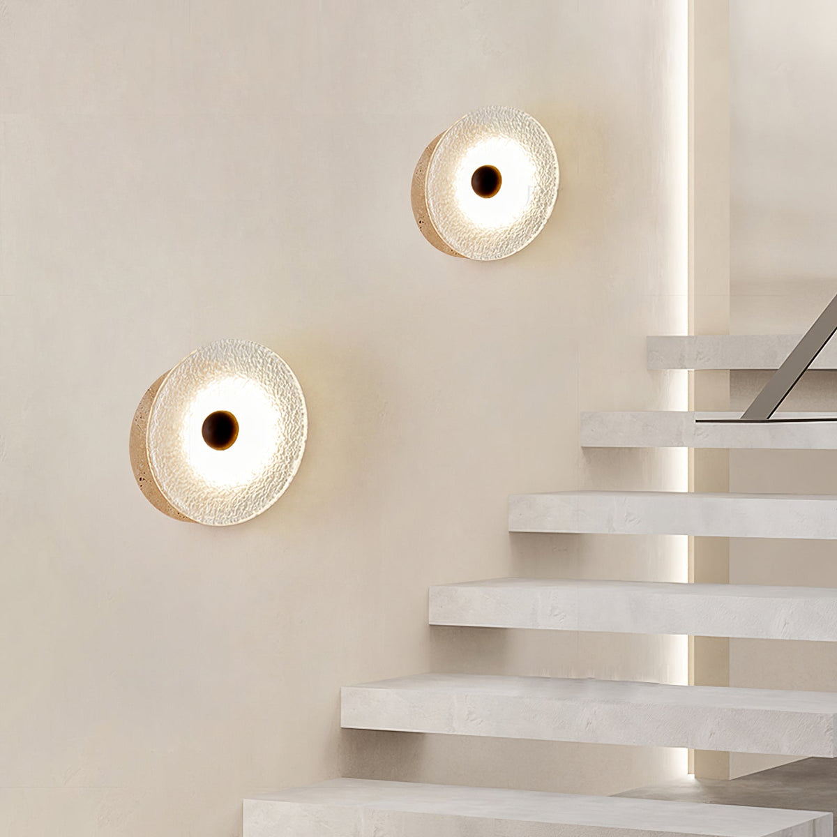 Aurora Travertine Wall Lamp
