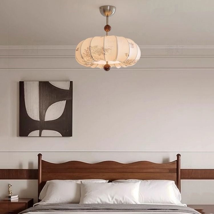French Vintage Style Bedroom Chandelier With Fabric Patterns Antique Restaurant Chandelier