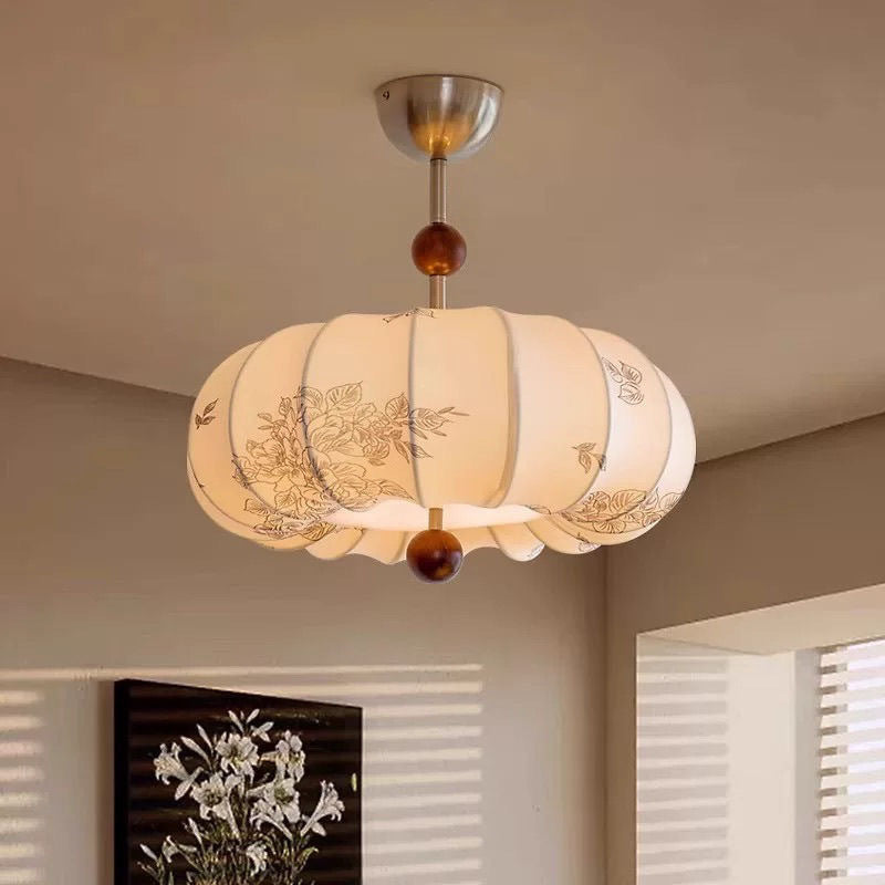 French Vintage Style Bedroom Chandelier With Fabric Patterns Antique Restaurant Chandelier