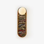 Mosaic Wall Sconce with Embroidered Fabric Shade in Gold or Black