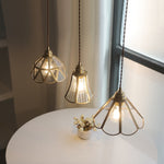 Nordic Style Vintage Brass Pendant Lamp