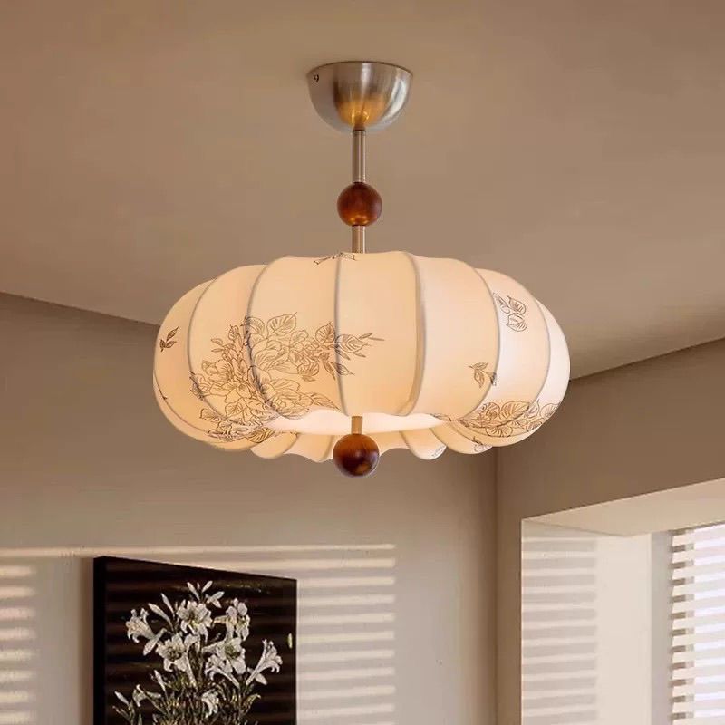French Vintage Style Bedroom Chandelier With Fabric Patterns Antique Restaurant Chandelier