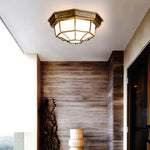 Ceiling Light In The Corridor Leading To The Entrance Of The Outdoor Balcony And The Passageway Inside The Door