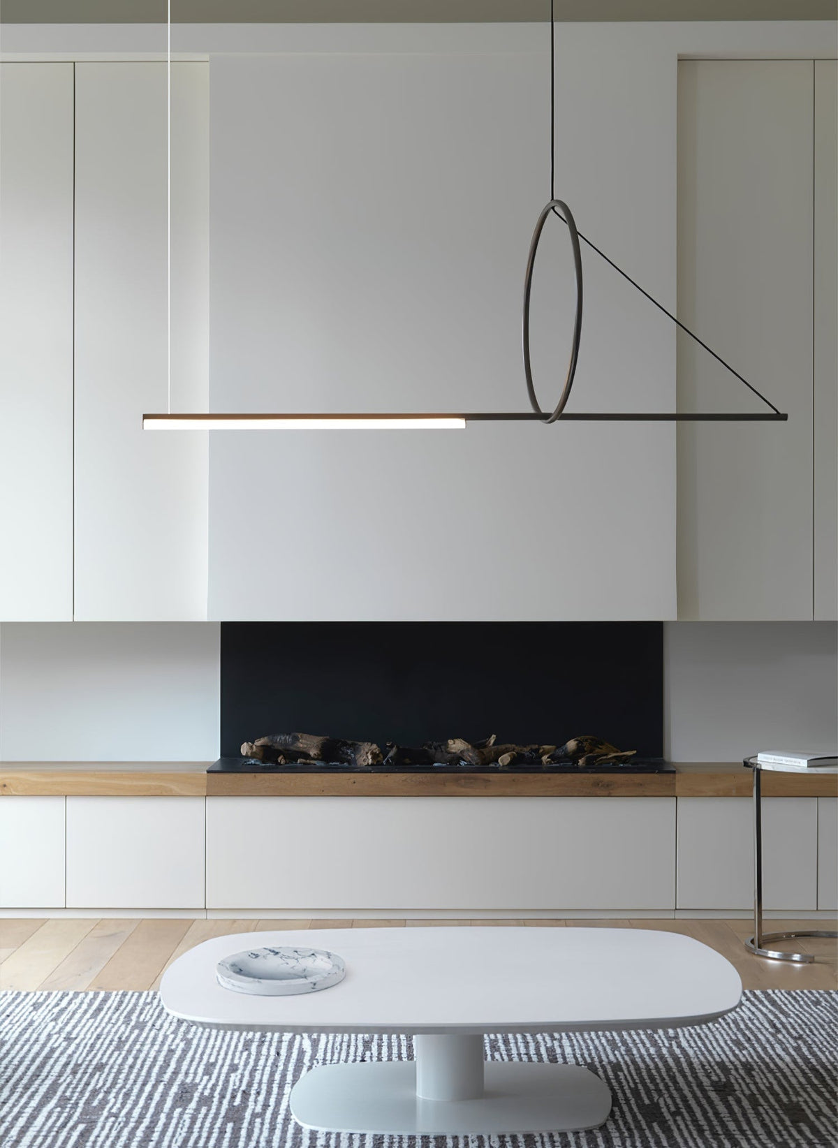 Cercle Trait Linear LED Pendant Light for Kitchen Island and Dining Room