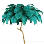 Ins Style Feather Decorated Floor Lamp