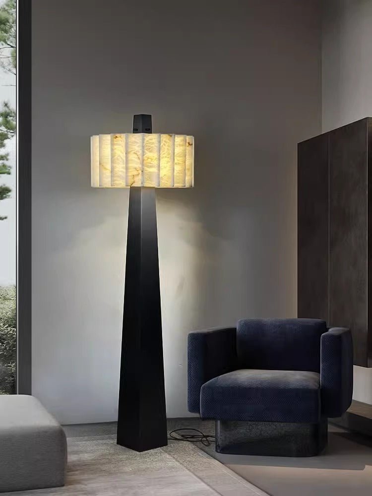 Obelisk Alabaster Floor Lamp – Sculptural Modern Lighting