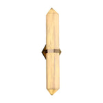 Alabaster Obelisk Wall Sconce – Modern LED Wall Light in Gold