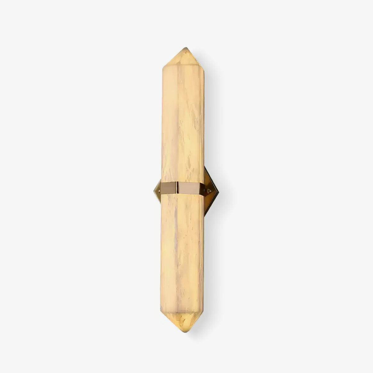 Alabaster Obelisk Wall Sconce – Modern LED Wall Light in Gold