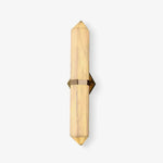 Alabaster Obelisk Wall Sconce – Modern LED Wall Light in Gold