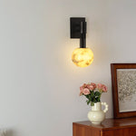 Obra Alabaster Globe Wall Sconce – Modern Bedroom & Living Room Lighting