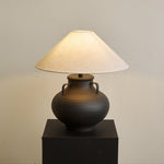 Obscura Ceramic Table Lamp with Fabric Shade for Modern Interiors