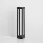 Obsidian Post Outdoor Bollard Light – Minimalist Black Aluminum LED
