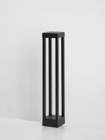 Obsidian Post Outdoor Bollard Light – Minimalist Black Aluminum LED