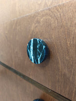 Obsidian Core Marble Cabinet Pull Handle with Brass Core