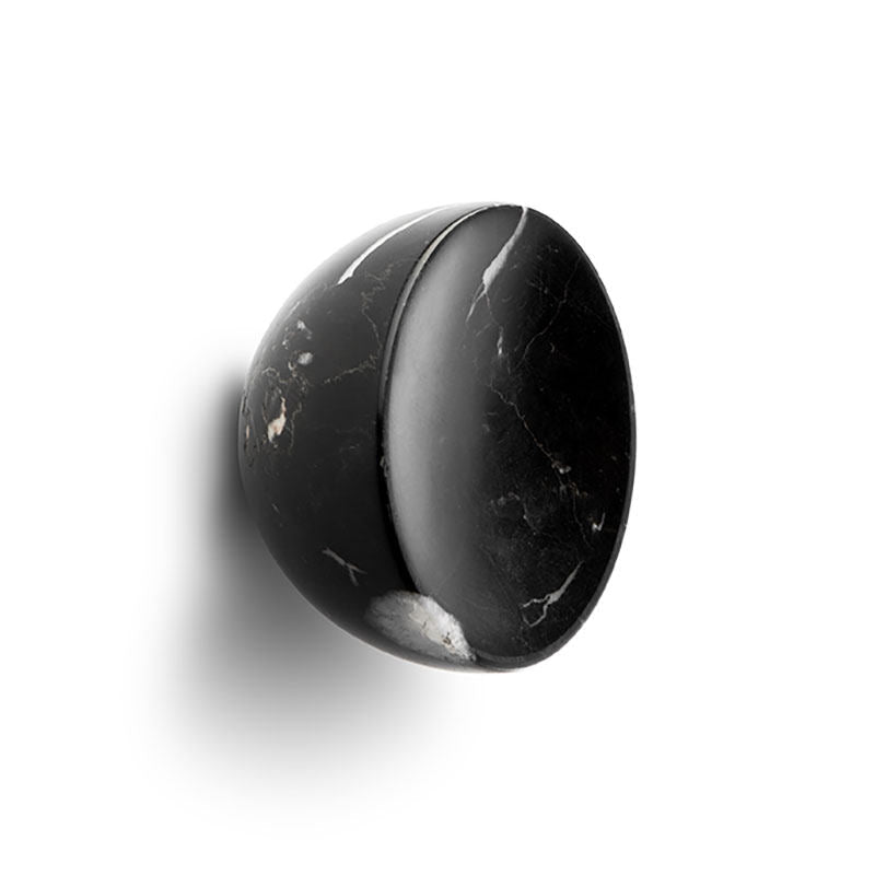 Obsidian Core Marble Cabinet Pull Handle with Brass Core