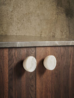 Obsidian Core Marble Cabinet Pull Handle with Brass Core