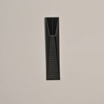 Obsidian Path Solar-Powered LED Outdoor Wall Light in Black