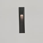 Obsidian Path Solar-Powered LED Outdoor Wall Light in Black