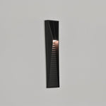 Obsidian Path Solar-Powered LED Outdoor Wall Light in Black
