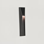 Obsidian Path Solar-Powered LED Outdoor Wall Light in Black