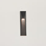 Obsidian Path Solar-Powered LED Outdoor Wall Light in Black