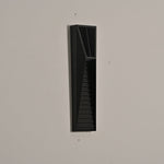 Obsidian Path Solar-Powered LED Outdoor Wall Light in Black