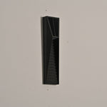 Obsidian Path Solar-Powered LED Outdoor Wall Light in Black