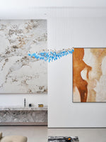 Ocean Drift Hand-Blown Glass Chandelier for Modern Interiors