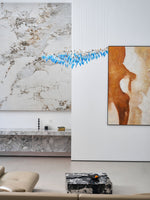 Ocean Drift Hand-Blown Glass Chandelier for Modern Interiors