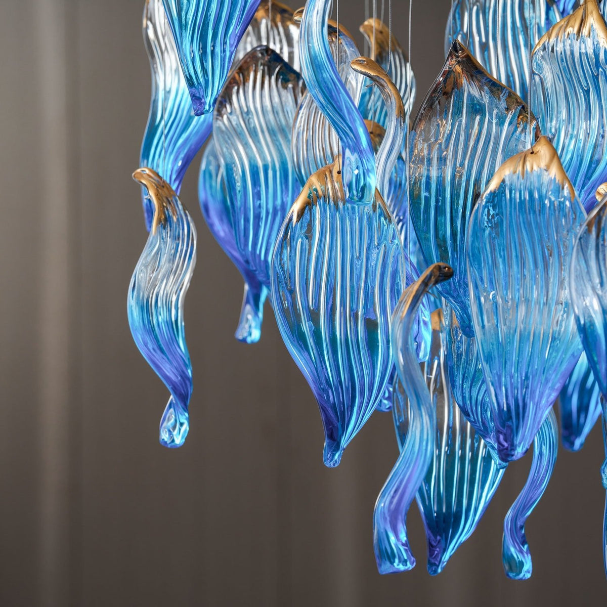 Ocean Drift Hand-Blown Glass Chandelier for Modern Interiors