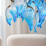 Ocean Drift Hand-Blown Glass Chandelier for Modern Interiors